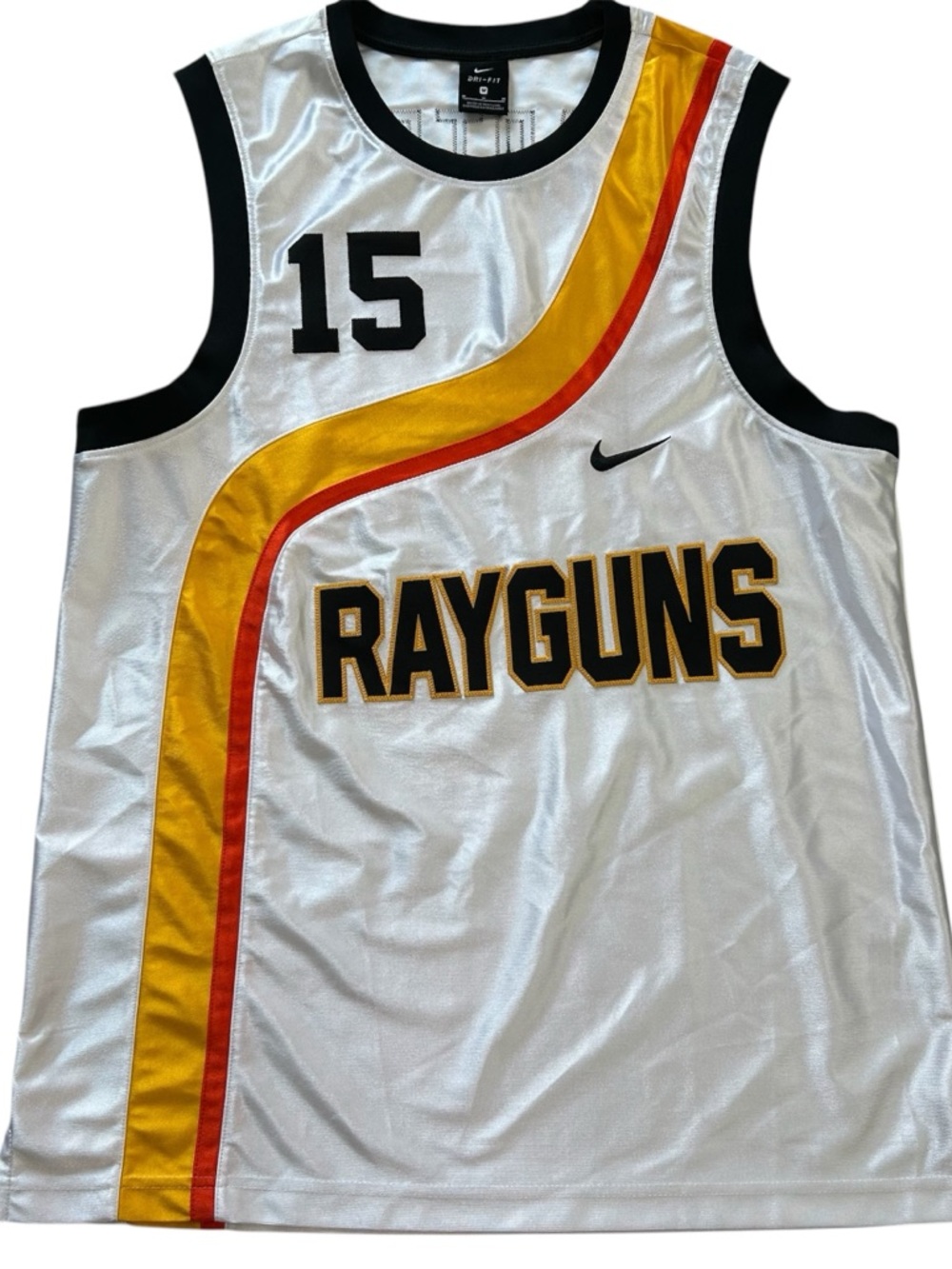 Nike Rayguns Vince Carter 15 NBA Jersey Men’s M White Roswell Dri-FIT CV1970-100